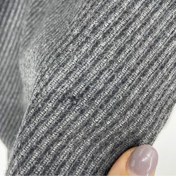 Vintage Armani Wool Gray Maxi wrap Skirt 44EU - Picture 4 of 8